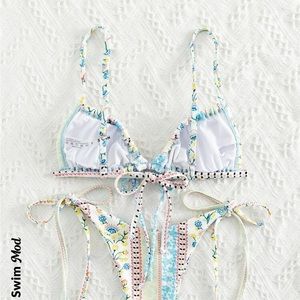 Ditsy Floral tie side bikini, cute and comfortable!